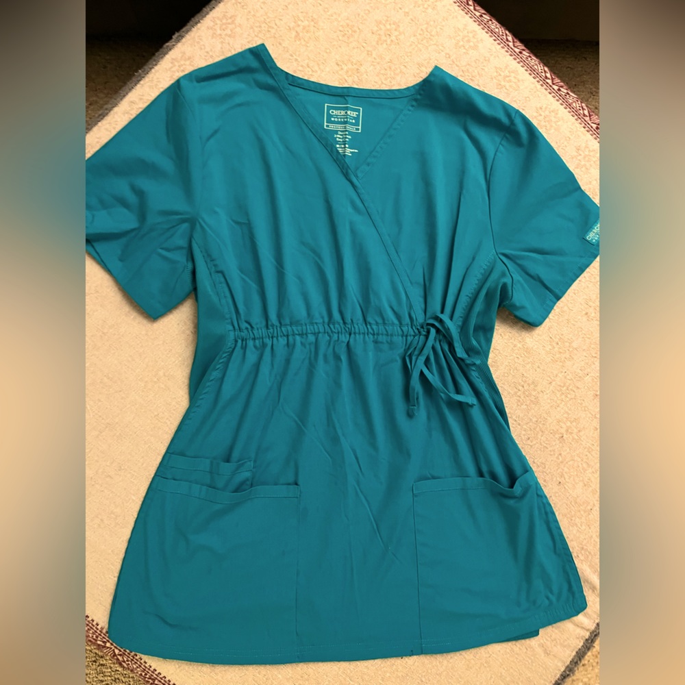 Cherokee Maternity Scrub Top